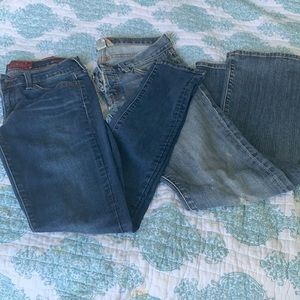 2 pairs of lucky jeans! Size 2